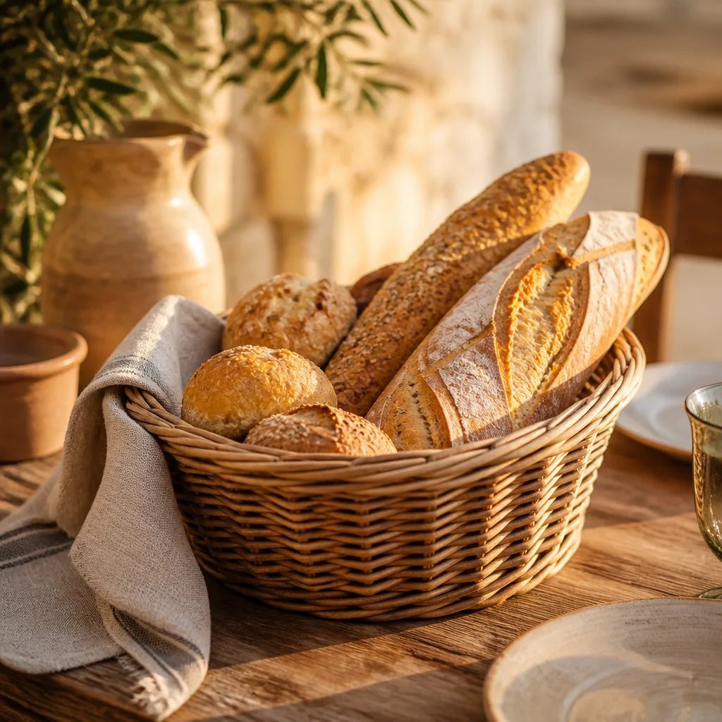 corbeille-a-pain-osier-rotin-table-repas