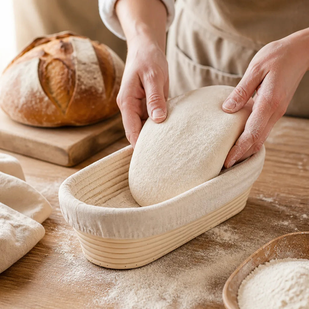 Banneton A Pain 500Gr en situation d'utilisation