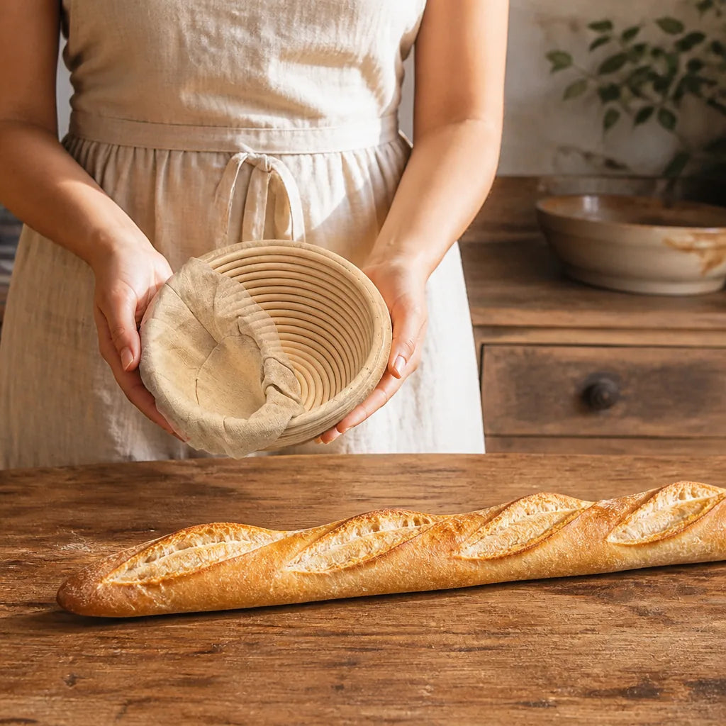 Banneton En Rotin - échelle de taille réelle