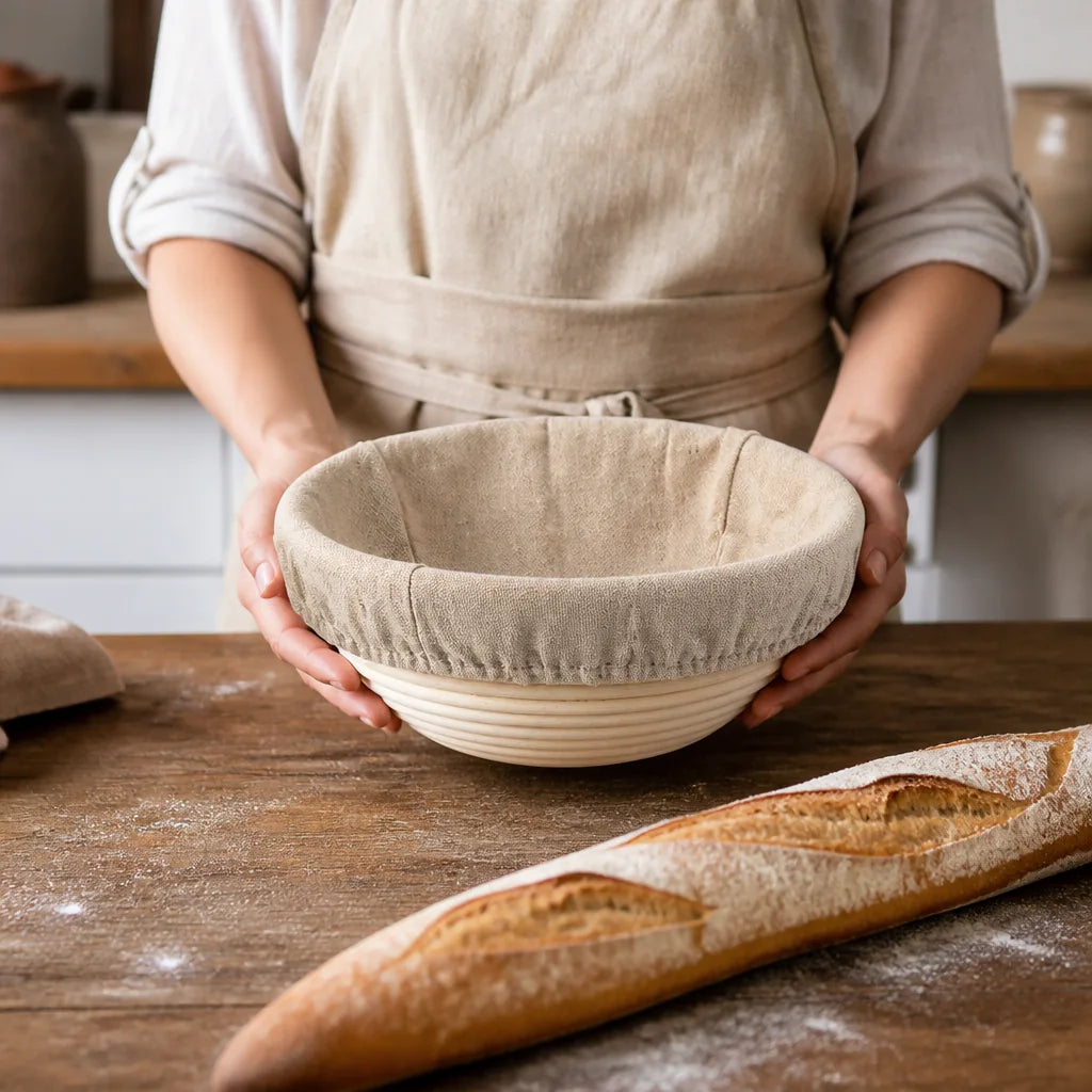 Banneton Oval 750G - échelle de taille réelle