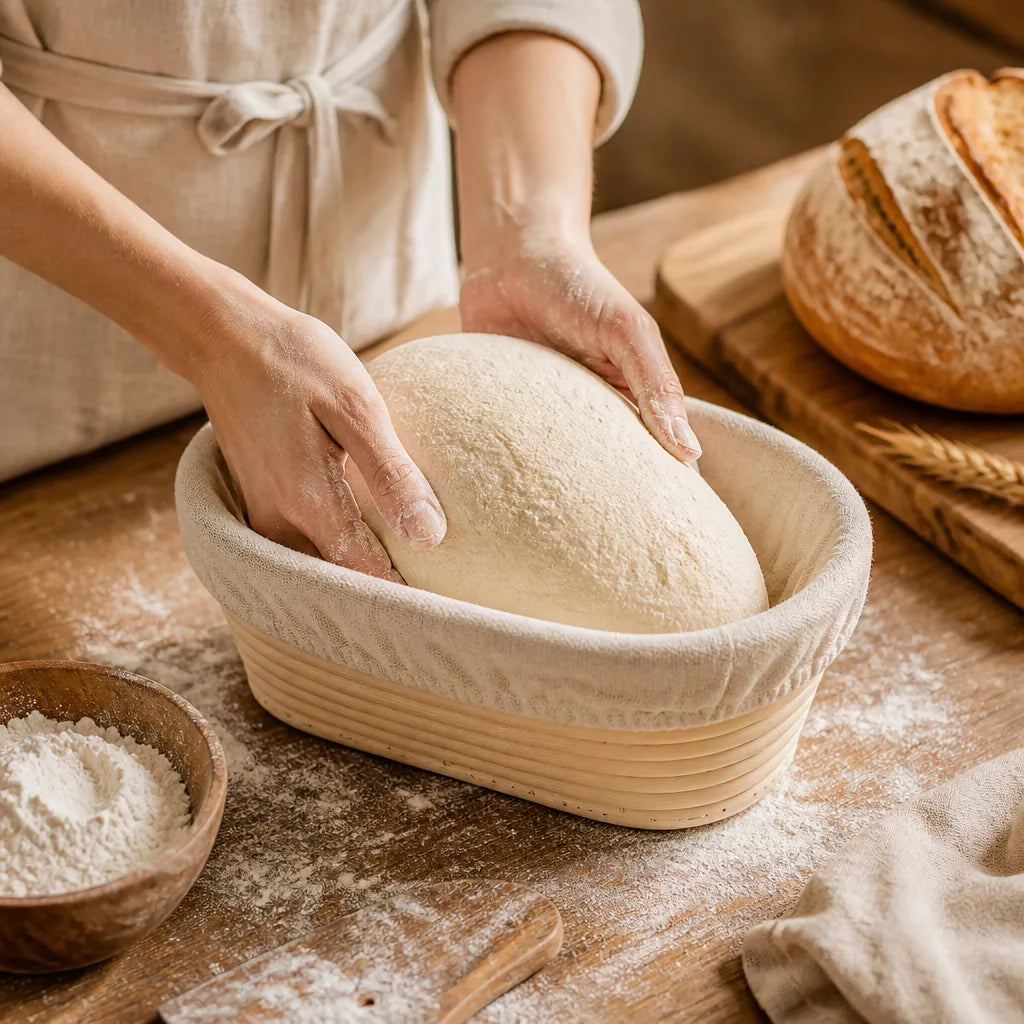 Banneton Pain 1 Kg en situation d'utilisation