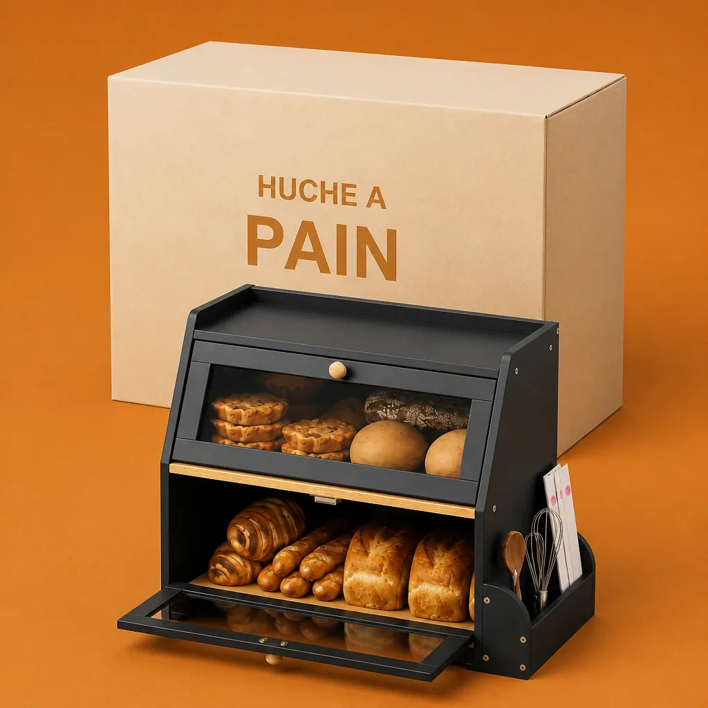 Boite À Pain Bambou Avec Planche À Découper