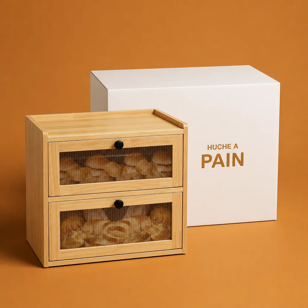 Boite À Pain Bois Brun