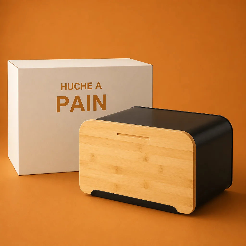 Boite à Pain Métal Avec Planche