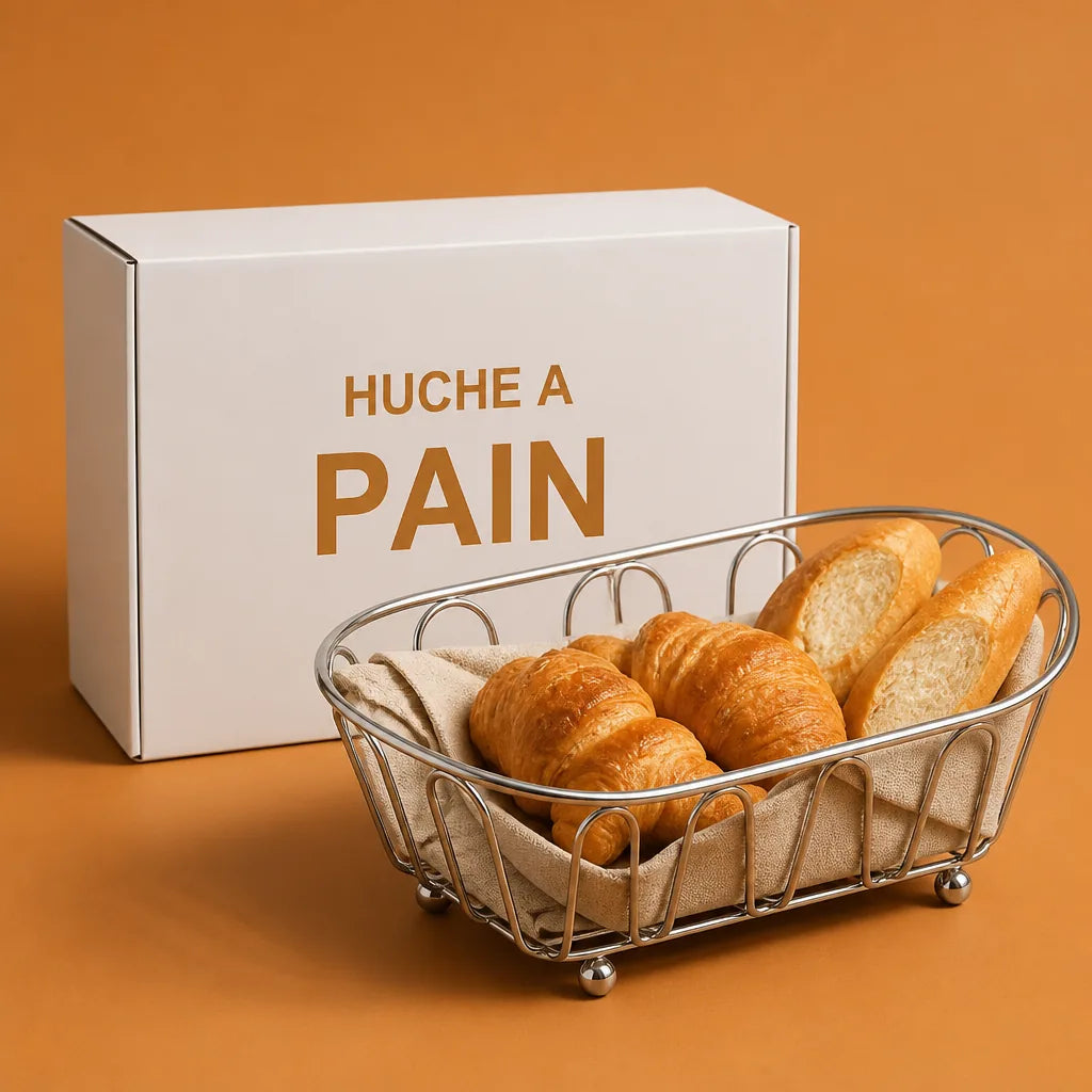 Corbeille À Pain Argenté en situation d'utilisation