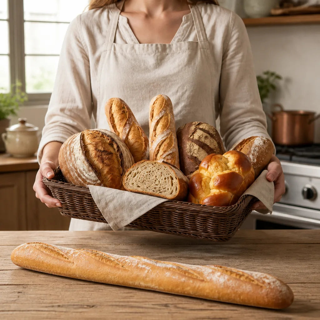 Corbeille À Pain Carré - échelle de taille réelle