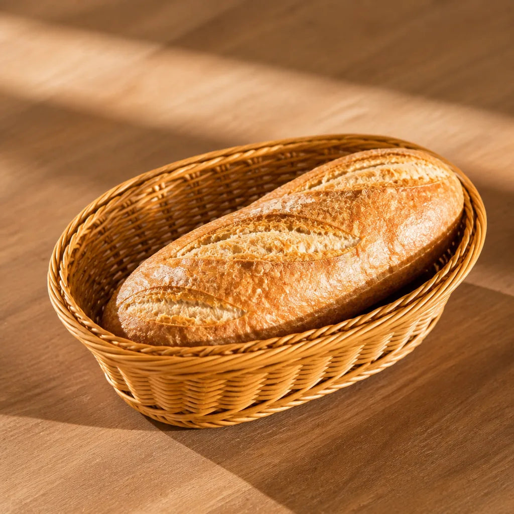 Corbeille à Pain Ronde Rotin