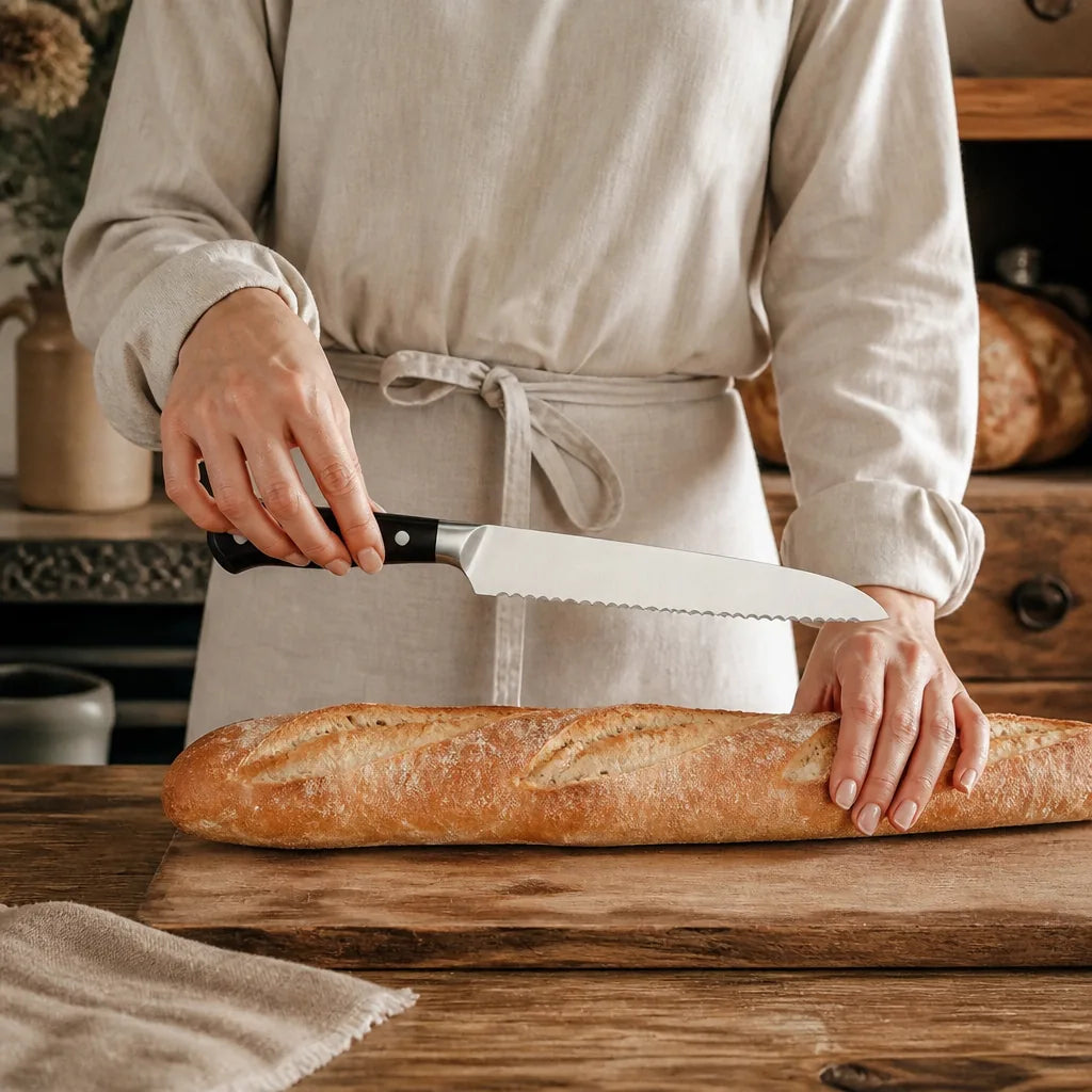 Couteau À Pain 20 Cm - échelle de taille réelle