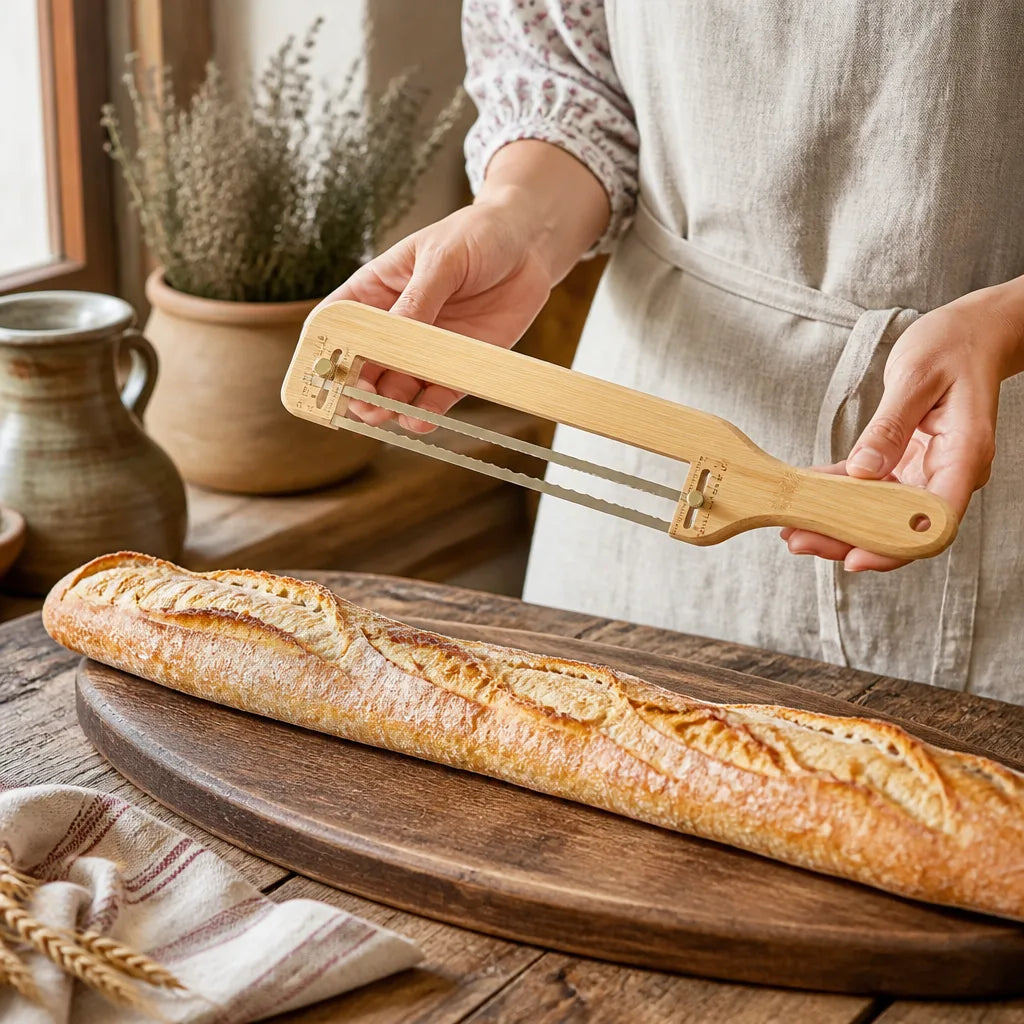 Couteau À Pain Avec Guide - échelle de taille réelle