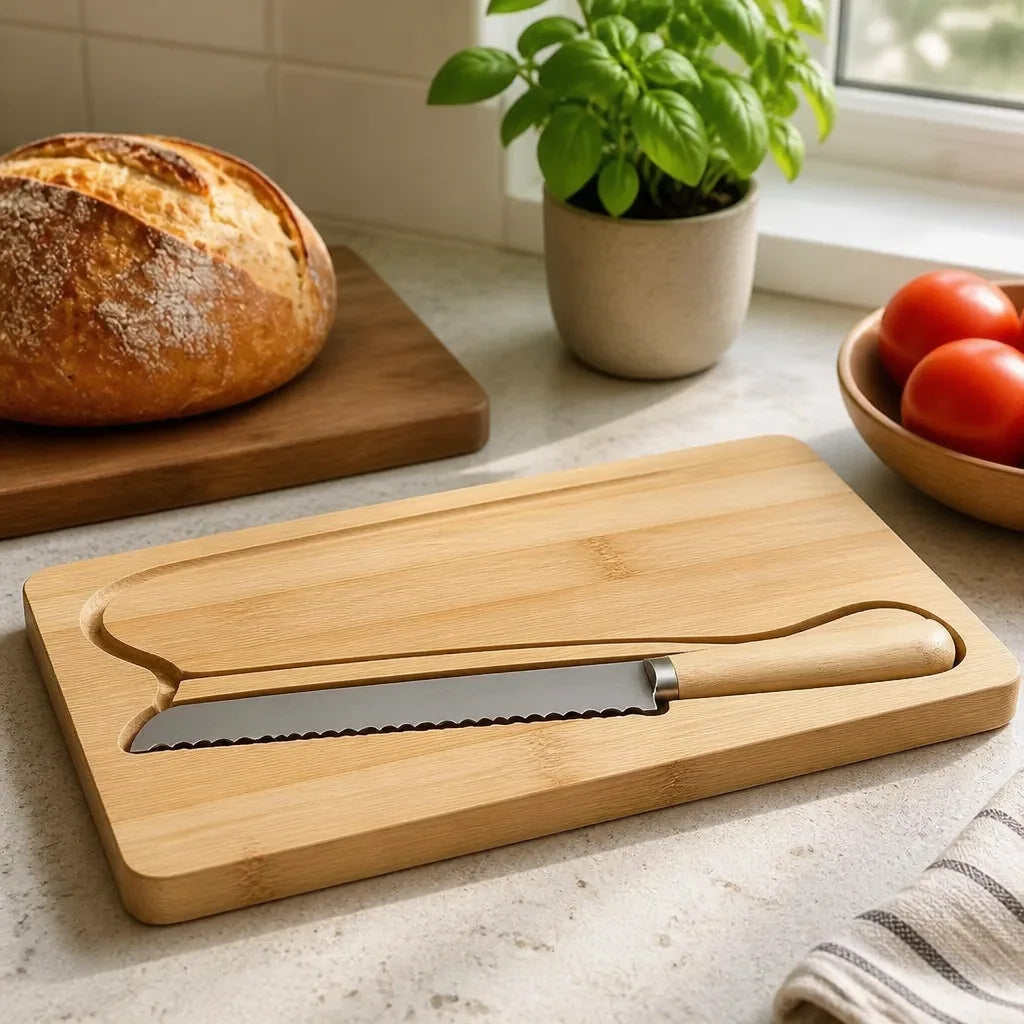 Couteau À Pain Avec Planche