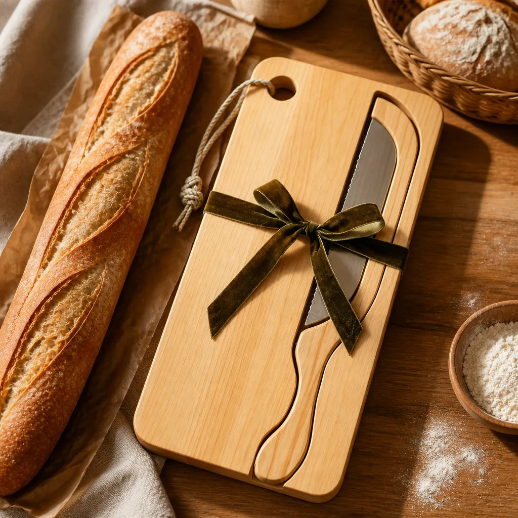 Couteau À Pain Avec Planche