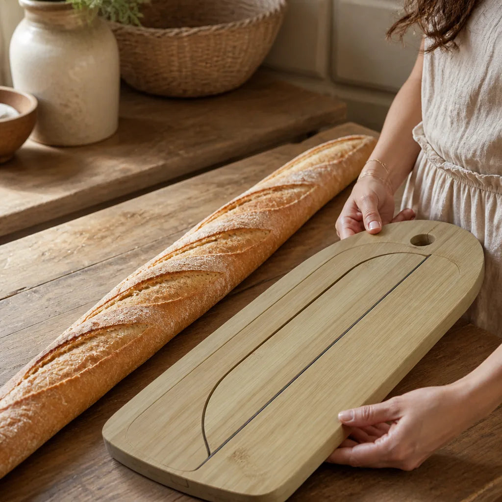 Couteau À Pain Avec Planche - échelle de taille réelle