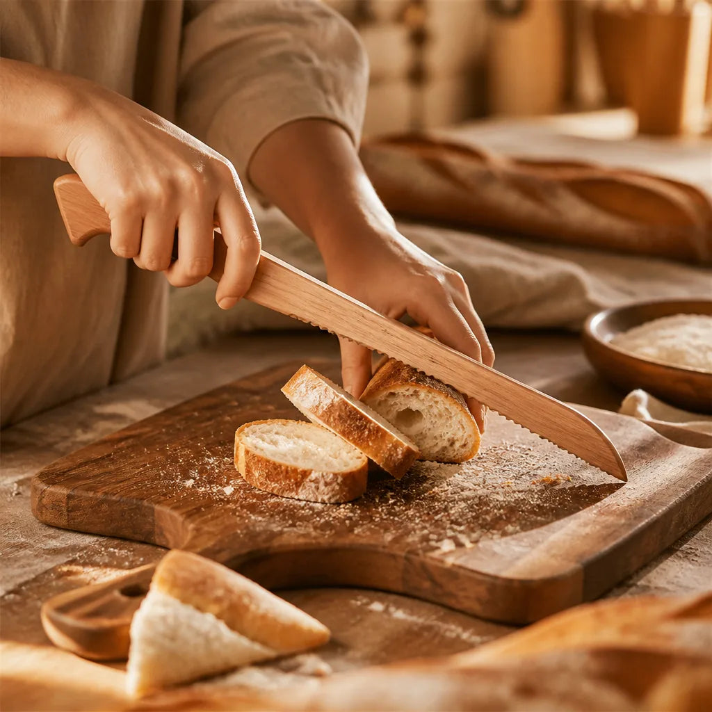 Couteau À Pain En Forme De Baguette - échelle de taille réelle