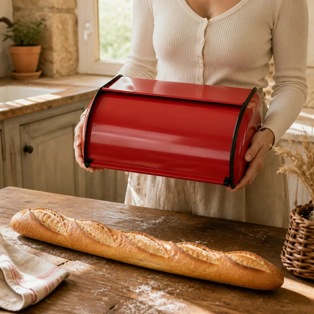 Huche À Pain À Rideau - échelle de taille réelle