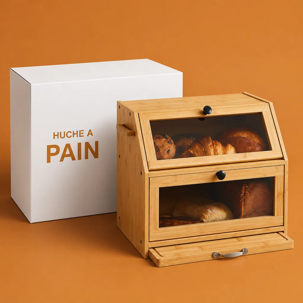 Huche À Pain Bois Et Métal