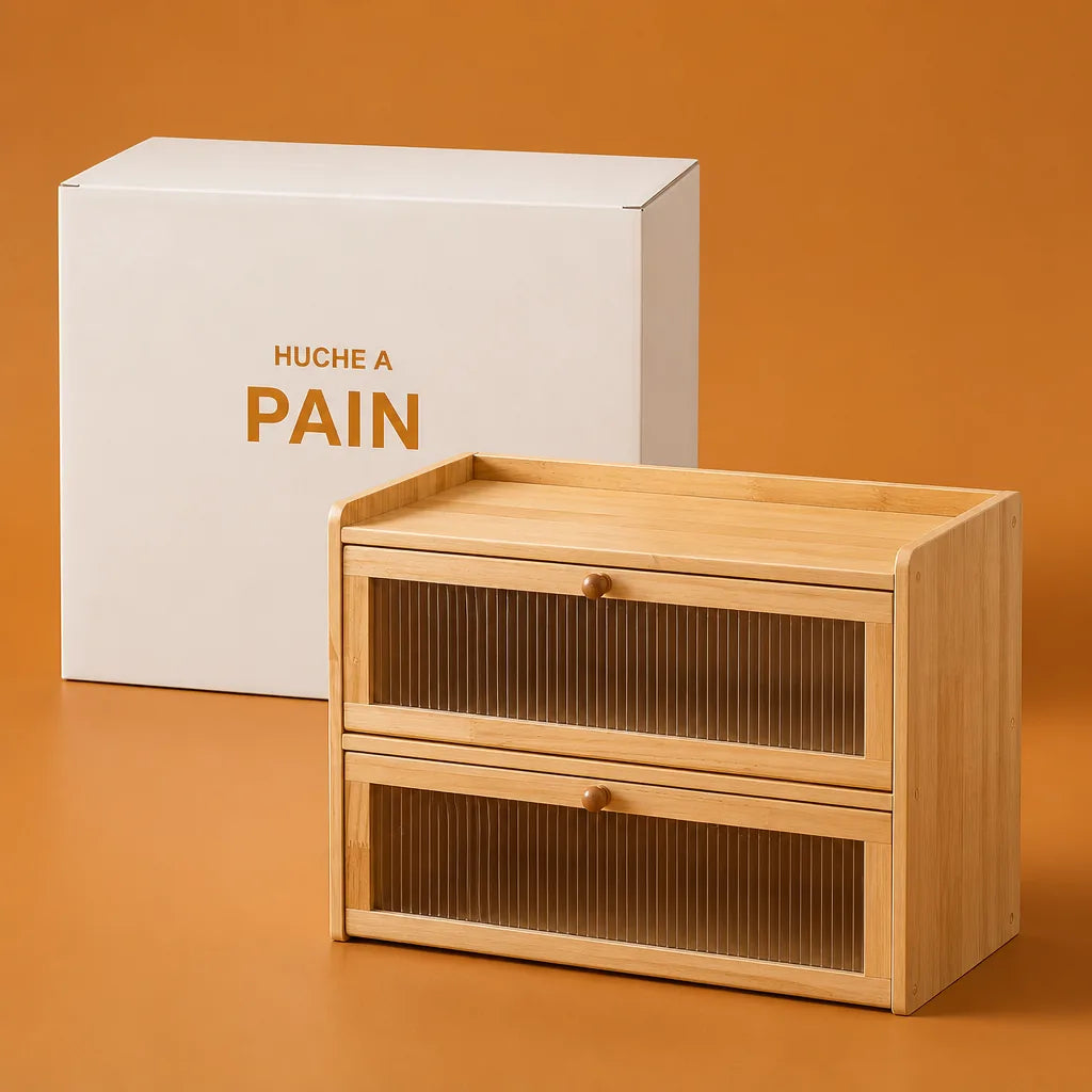 Huche À Pain Double Compartiment