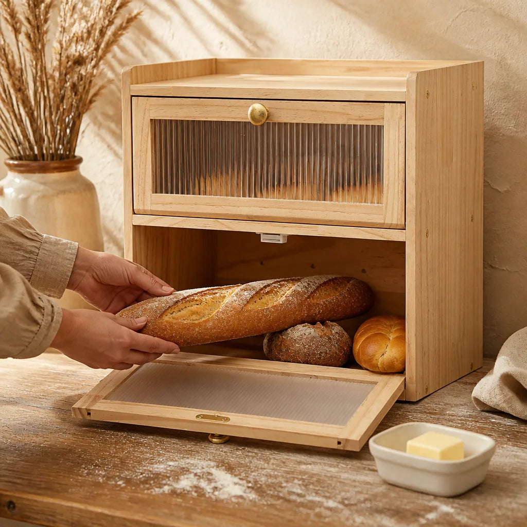 Huche À Pain Familiale en situation d'utilisation