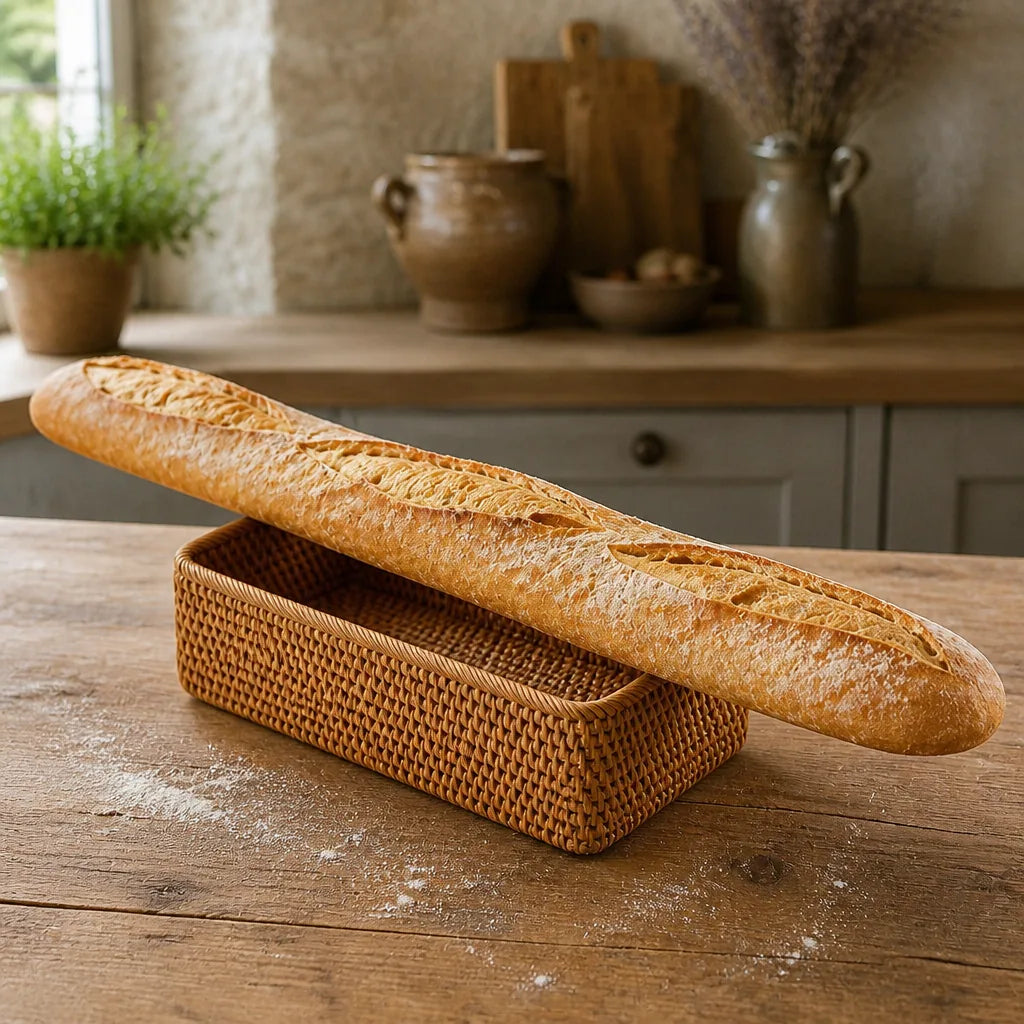 Huche à Pain Panier Osier Petite