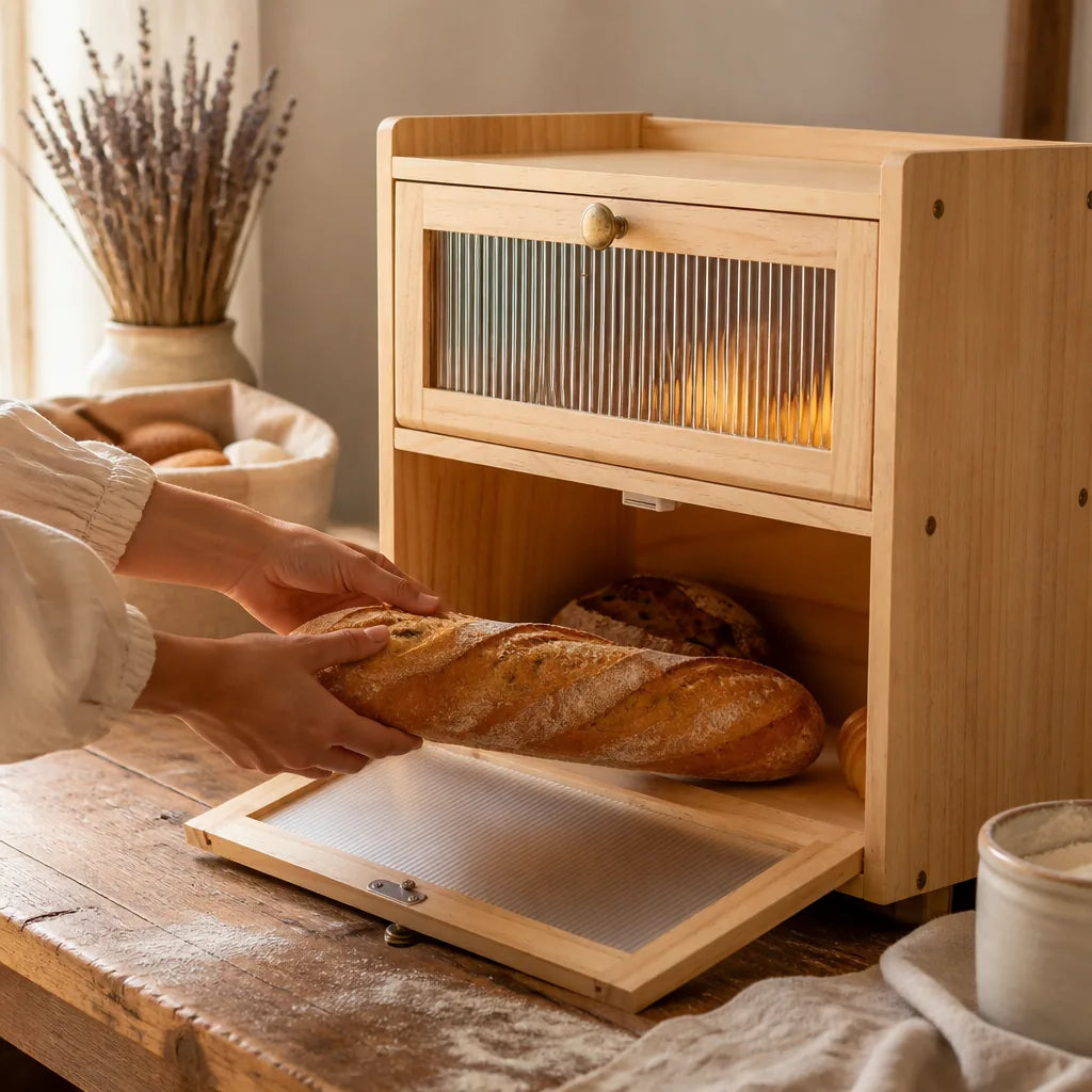 Huche À Pain Professionnel en situation d'utilisation