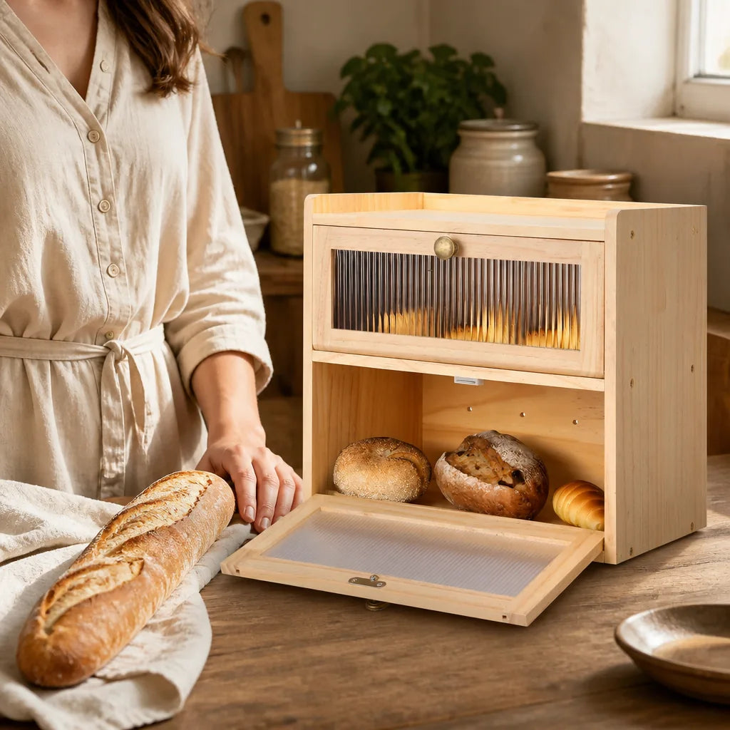Huche À Pain Rustique - échelle de taille réelle