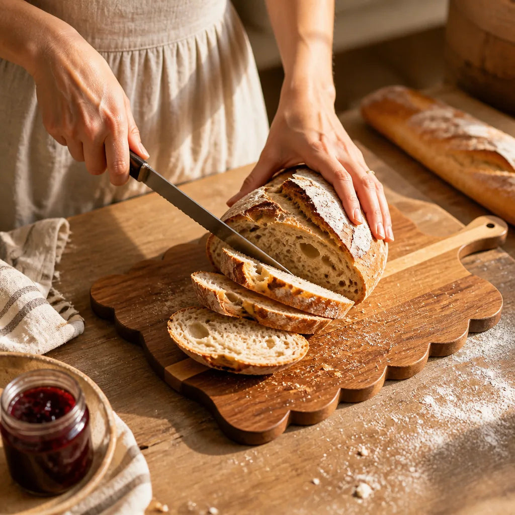 Longue Planche À Pain Pour Apéro en situation d'utilisation