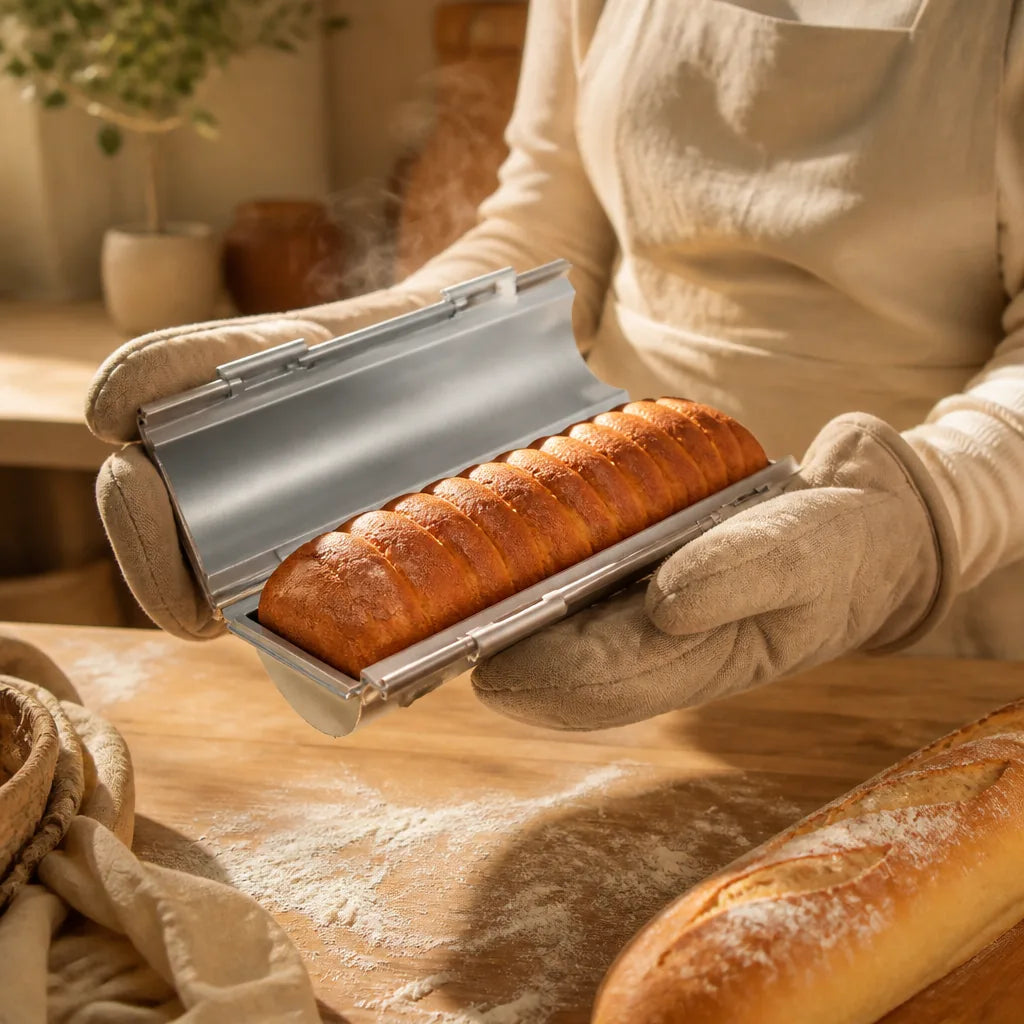 Moule À Pain De Mie Cylindrique en situation d'utilisation