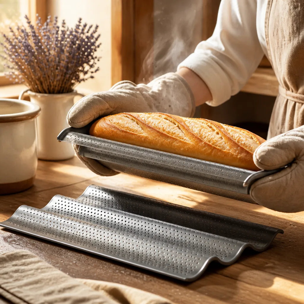 Moule À Pain De Mie Grille en situation d'utilisation