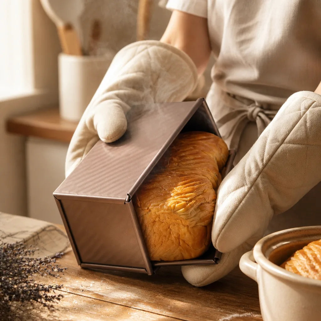 Moule Pour Pain À Tresse en situation d'utilisation