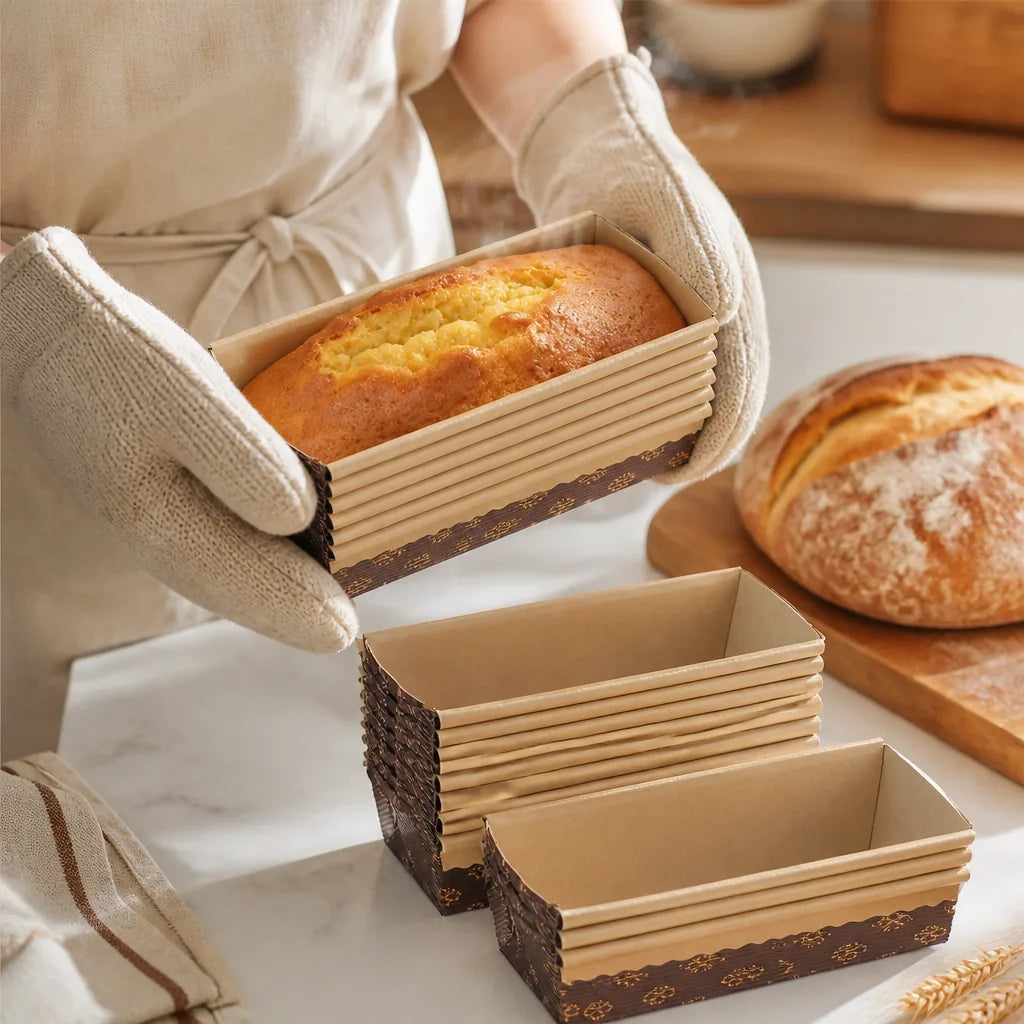 Moule Rectangulaire À Pain Professionnel en situation d'utilisation