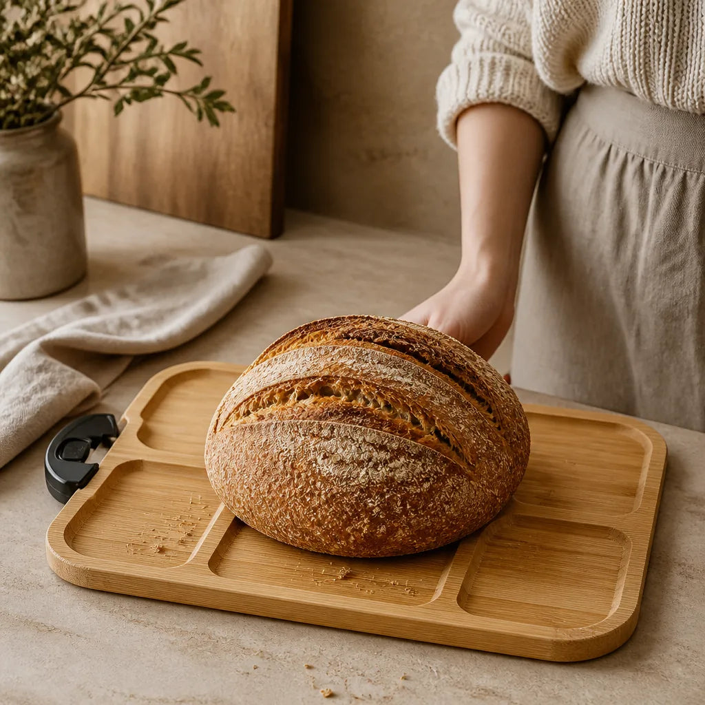 Planche À Pain Avec Couvercle Roll Top - échelle de taille réelle