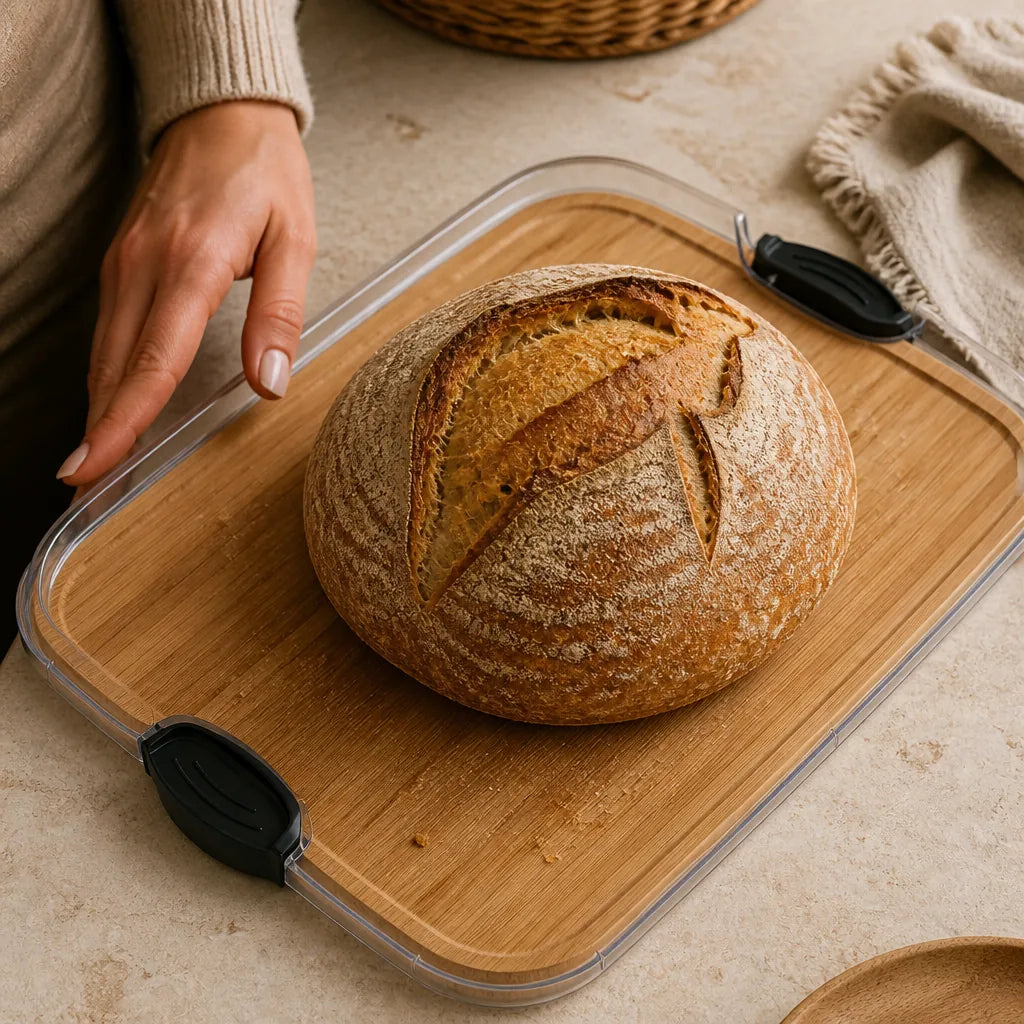 Planche À Pain Avec Couvercle - échelle de taille réelle