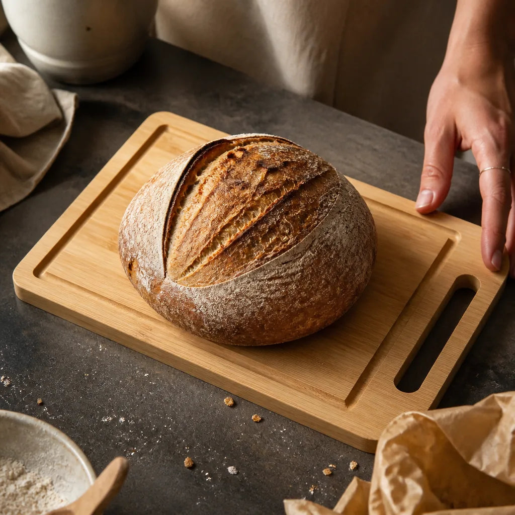 Planche À Pain En Bambou Largeur 22 Cm - échelle de taille réelle