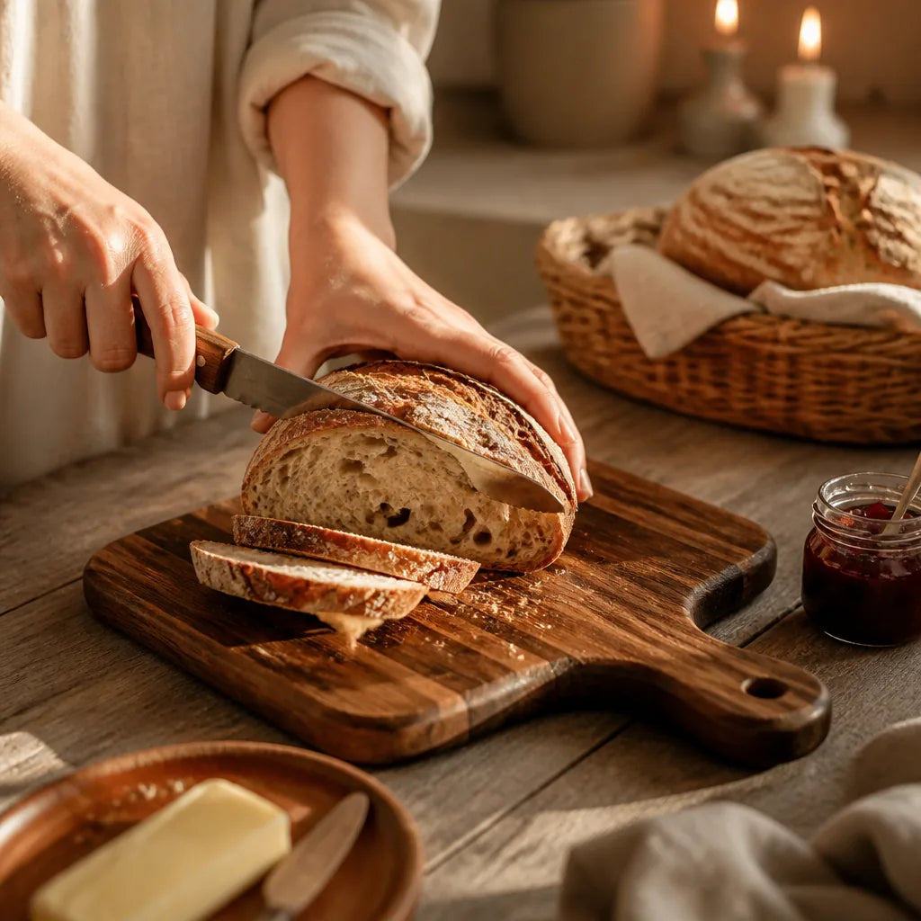 Planche À Pain En Camphrier en situation d'utilisation