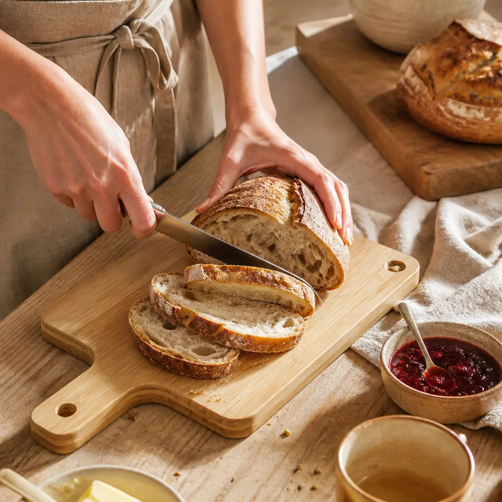 Planche À Pain Moderne en situation d'utilisation