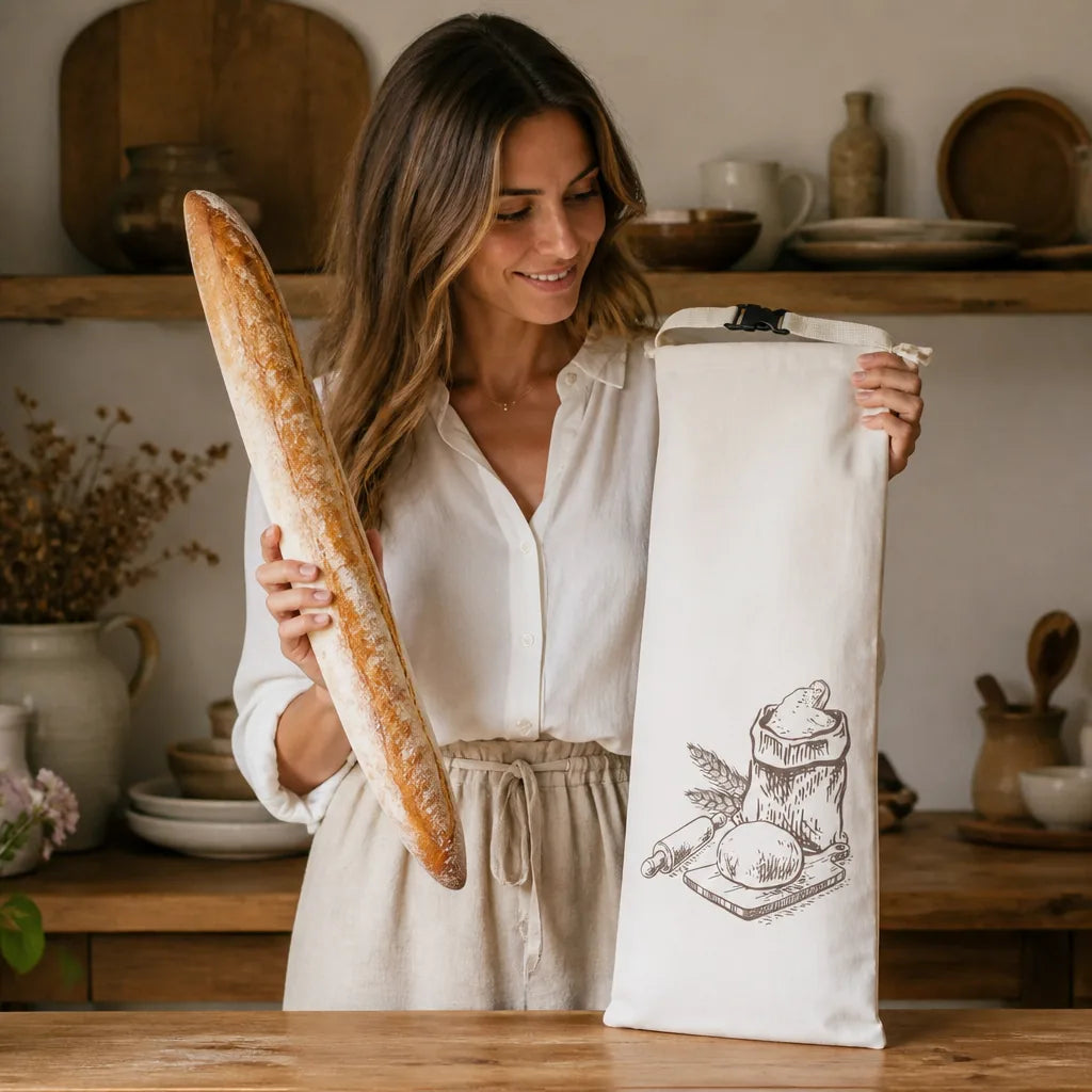 Sac À Pain Avec Anse - échelle de taille réelle
