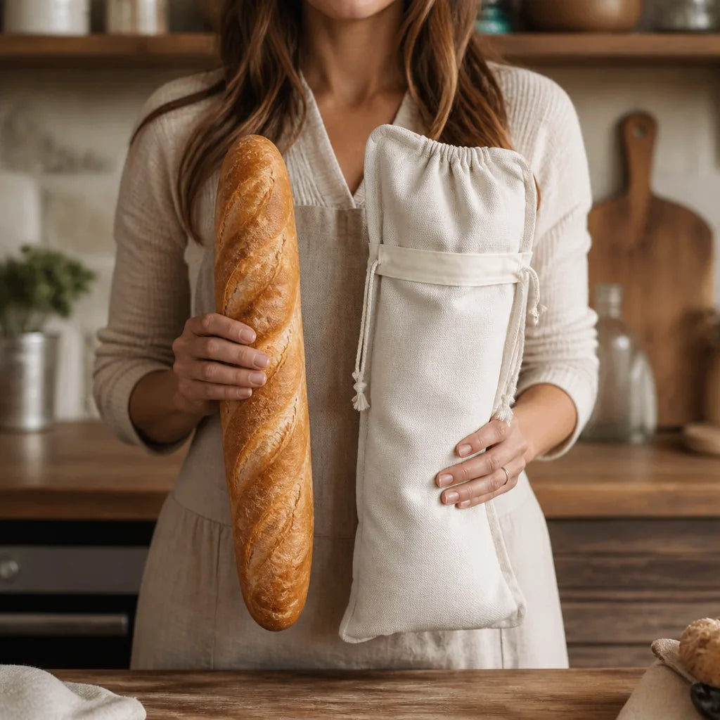 Sac À Pain Doublé - échelle de taille réelle