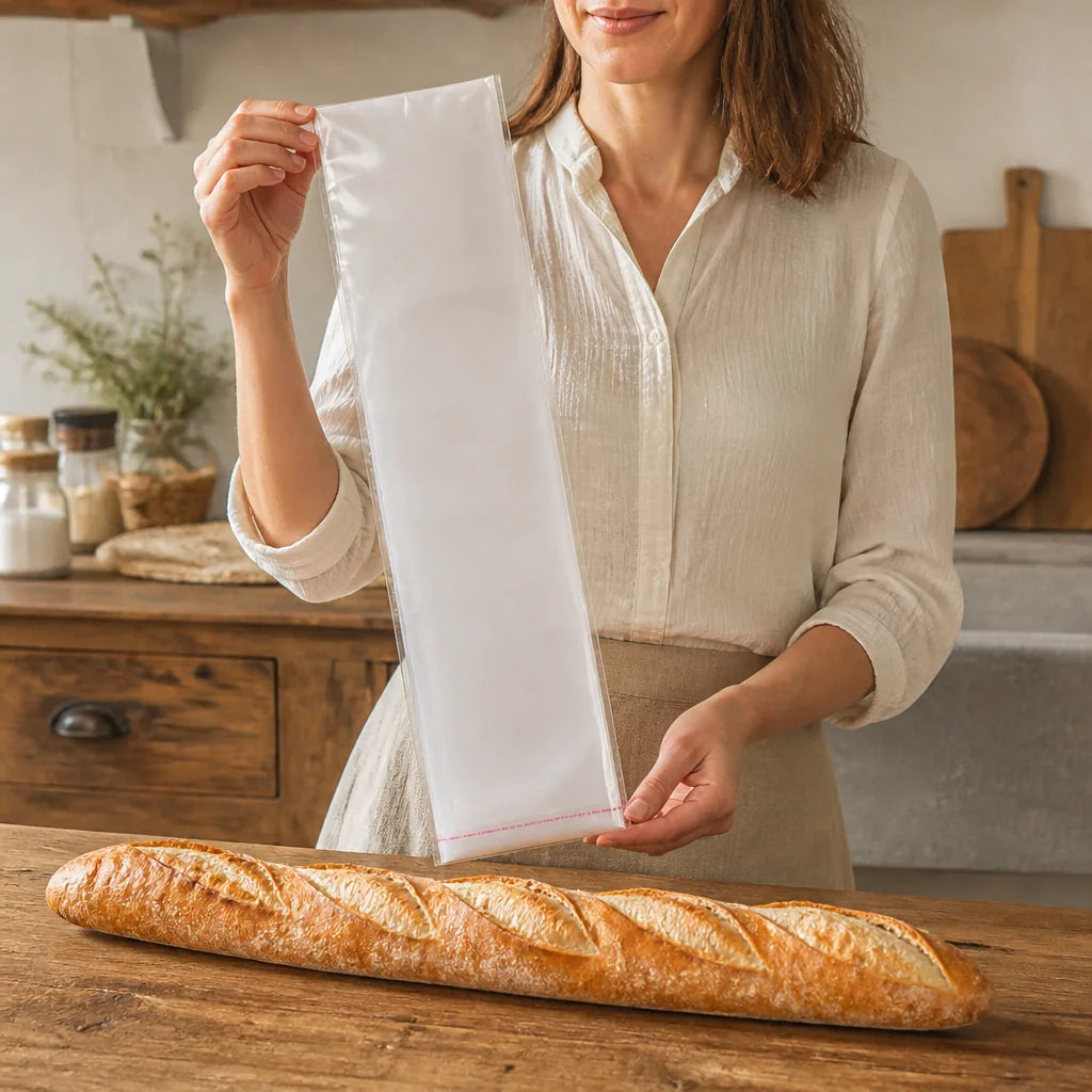 Sac À Pain Plastique - échelle de taille réelle