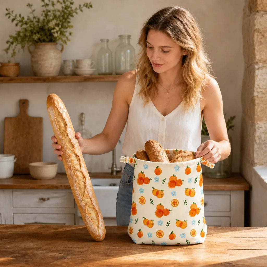 Sac À Pain Refermable - échelle de taille réelle