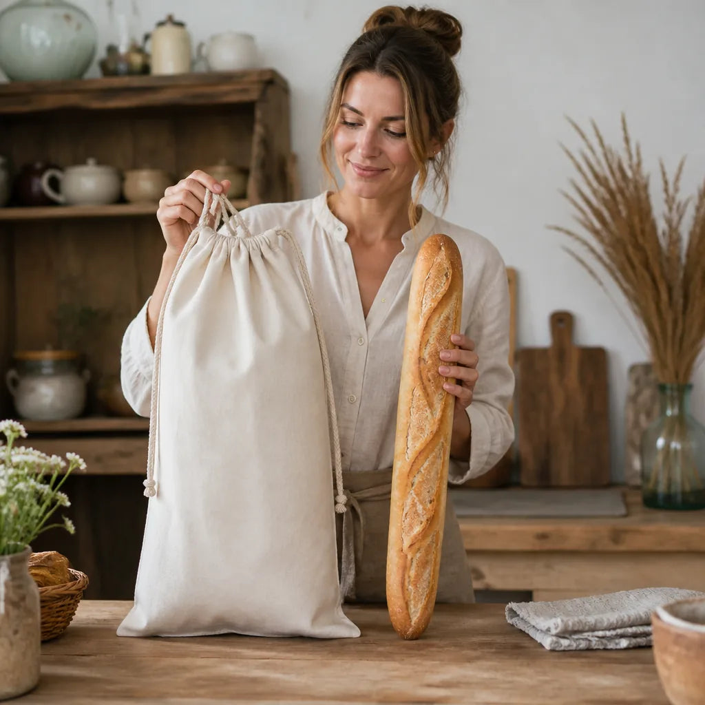 Sac A Pain Tissu À Suspendre - échelle de taille réelle