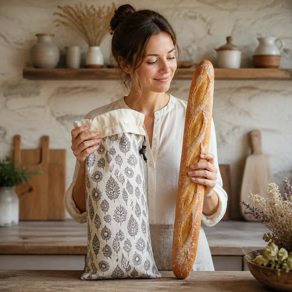 Sac À Pain Zero Dechet - échelle de taille réelle