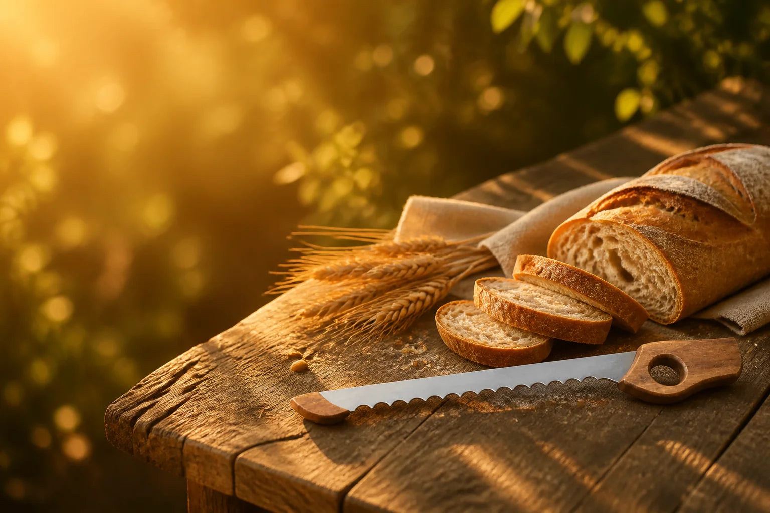Ventes d'Été chez Huche à Pain - couteaux à pain artisanaux à lame dentelée
