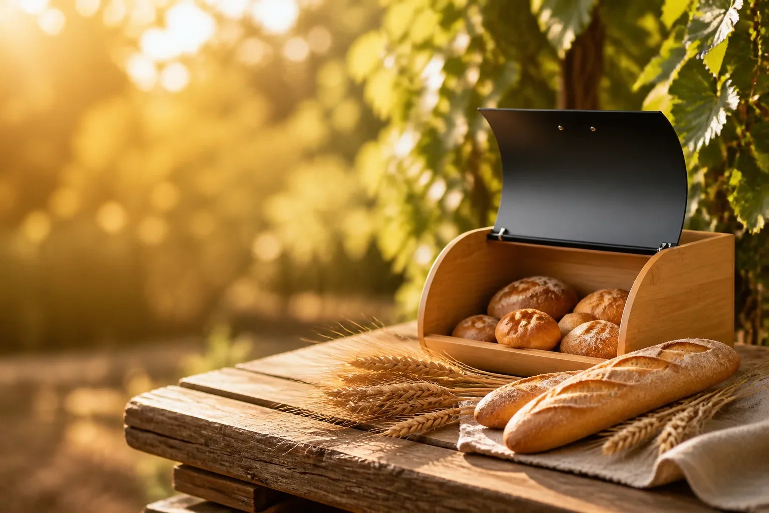 Ventes d'Été chez Huche à Pain - boîtes à pain artisanales en bois